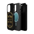 thumbnail image 2 of DistinctInk MagSafe Tough Case for Apple iPhone 14 Pro (6.1" Screen) - Best Things In Life Are Free - Raised Bezel Screen Guard, 2 of 6