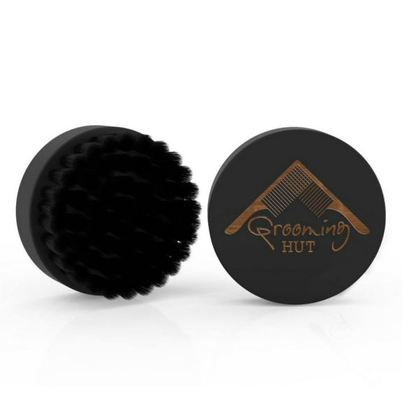 Mini Beard Brush - Dark Natural Wood