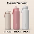 thumbnail image 7 of Bentgo Flip 2-in-1 Straw & Chug Leak-Proof Insulated Water Bottle, 24 fl oz (Cafe Au Lait), 7 of 7