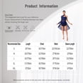 thumbnail image 5 of MSemis Women Modern Lyrical Dance Dress Single Sleeve Ballet Ballroom Dresses Green XXL, 5 of 5