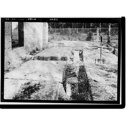 Historic Print, Santo Domingo Mission (Ruins), Near Altamaha Canal (River), Broadfield vicinity, Glynn County, GA - 5, 16" x 20"