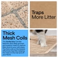 thumbnail image 4 of GORILLA GRIP Cat Litter Box Mat, Water Resistant Kitty Litter Trapping Mat, Textured Backing, Easy to Clean, Less Waste and Clean Floors, Kitten Supplies for Indoor Cats, Soft on Paws, 24x17 Beige, 4 of 10