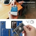 thumbnail image 4 of Dteck Case for Samsung Galaxy Note 20 Ultra 6.9-inch,Shockproof PU Leather Wallet Case Card Holder Kickstand Flip Magnetic Hybrid Rubber Note 20 Ultra 5G Back Phone Cover,Darkblue, 4 of 9