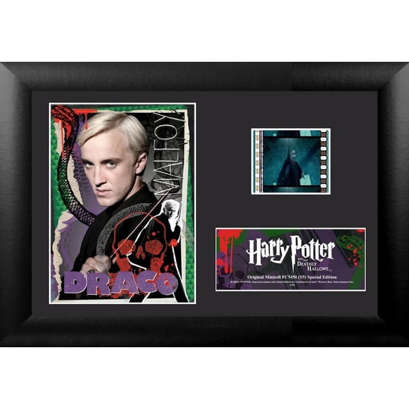 Harry Potter and the Deathly Hallows (Draco) Minicell FilmCells Framed Desktop Presentation USFC5450