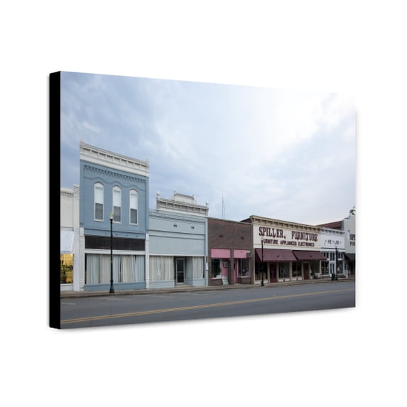 Canvas Print: Historic Buildings In The City Of Greensboro, Alabama, 2010