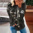 thumbnail image 1 of Chandails à Capuchon de Mode pour Femmes 2023 T-shirt Imprimé Ample Manches Longues Blouse Col Rond Hauts Décontractés Sweat à Capuche 50 % de Réduction Costumes Halloween/noël, 1 of 5