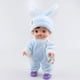 thumbnail image 4 of Gorro de peluche dulce para Reborn de 25 Azul Hugo Ropa de muñecas, 4 of 9