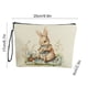 thumbnail image 3 of Easter Storage Bag Foldable Makeup Organizer Portable Travel Cosmetic Pouch with Zipper Closure Cute Bunny Egg Pattern Waterproof Toiletry Bag for Women Girls Accessories Home Decor Holiday Gift, 3 of 6