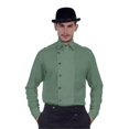 thumbnail image 1 of The Pirate Dressing C1293 Ulysses Side-Button Shirt- Green - 3XL, 1 of 1