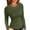 Arm Green, variant on VICHVVY Fall Clothes Womens Crewneck Ribbed Long Sleeve Shirts Slim Fitted Tee Casual Basic Tshirt Top