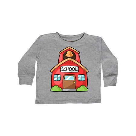 

Inktastic Cute School House Gift Toddler Boy or Toddler Girl Long Sleeve T-Shirt