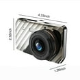 thumbnail image 4 of Smart Touchscreen Dual Lens Dash Cam, 4 Inch HD Display Front and Rear Car Camera, 1080P Recording G Sensor Motion Detection Night Vision Loop Recording Parking Monitoring Driving Recorder, 4 of 9