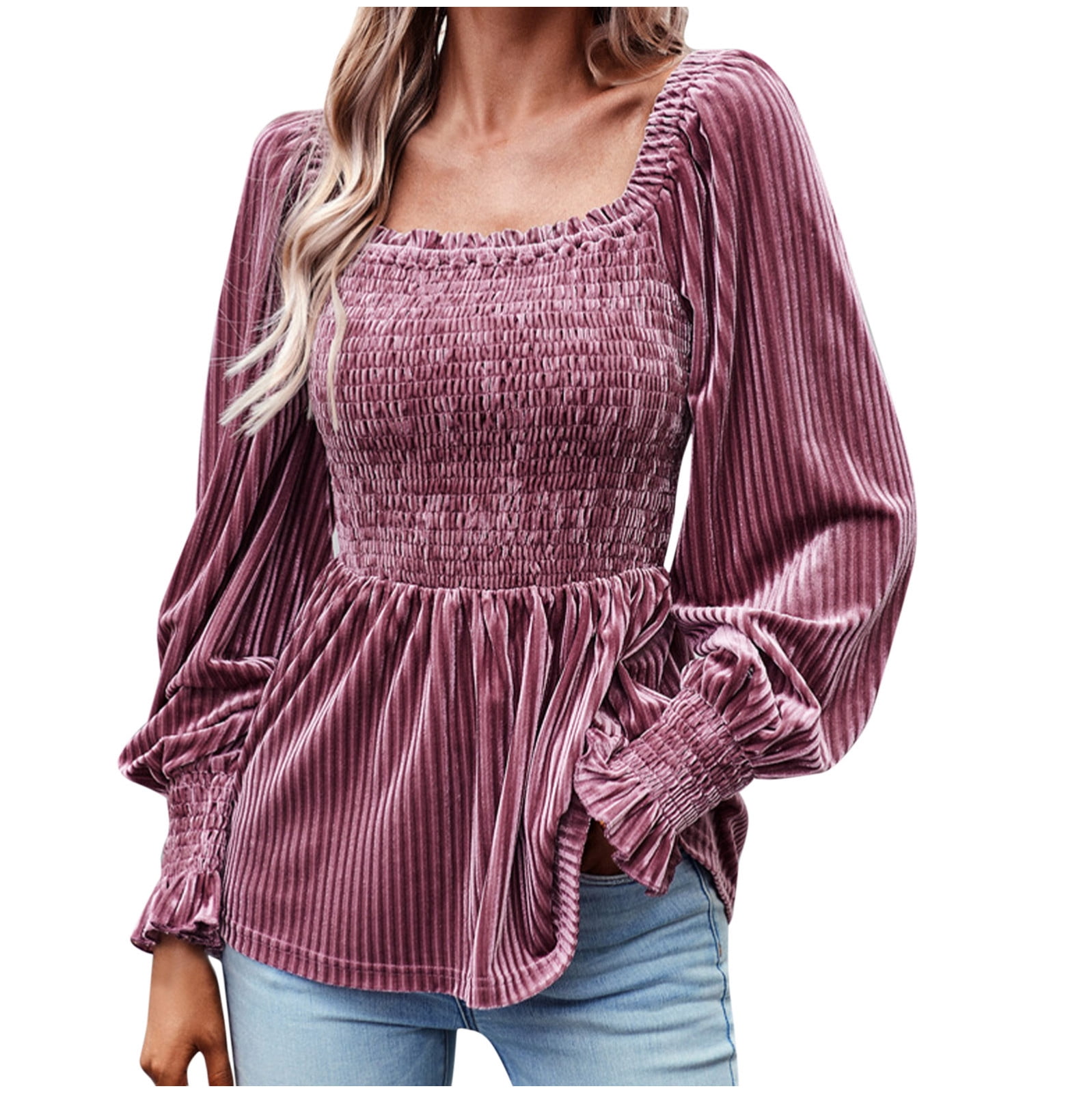 トップス SQUARE NECK LADY LIKE PLEATS TOP SQUARE NECK LADY LIKE PLEATS TOP（その他トップス）｜Ameri（アメリ