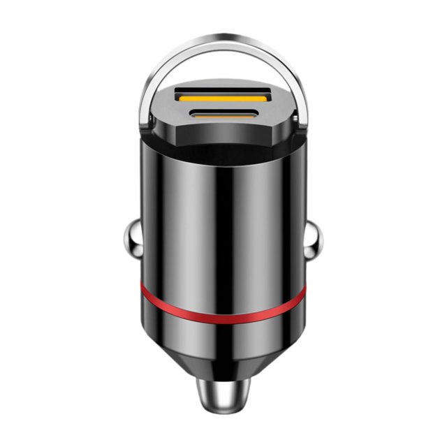 Cargador rápido para coche compacto de 1,1 x 1 x 1 pulgada, accesorios para automóviles, resistente a los arañazos Estilo I