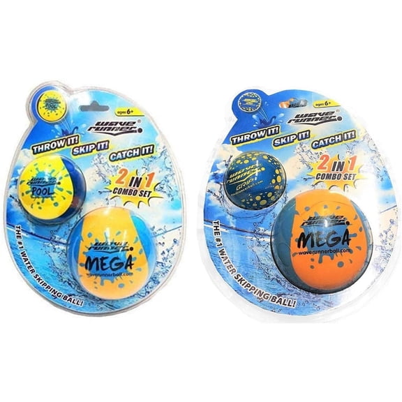 Wave Runner Bouncy Water Balls, Set of 4