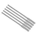thumbnail image 1 of Broca con punta de carburo, 5 piezas de brocas de impacto, brocas espirales de ranura, brocas de impacto para hormigón, rendimiento de alta gama, 1 of 8