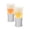 Grey, variant on Host FREEZE Beer Glasses, Iced Coffee Tumblers, 16oz Set of 2, Gray