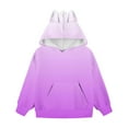 thumbnail image 5 of Oversized Hoodies for Teen Girls, Kids Cute Gradient Pullover Tops Long Sleeve Sweatshirt with Pocket New Girl Tops Trendy Purple 12 Years, 5 of 6