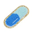 thumbnail image 3 of 12 Pcs Embroidered Patches Cartoon Cute Pill Shape Easy Ironing Patches for DIY Clothing Bags Shoes Shirts Socks, 3 of 5