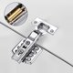 thumbnail image 5 of 2 uds bisagras ocultas amortiguador de puerta de acero inoxidable 3mm para cocina dormitorio, 5 of 8