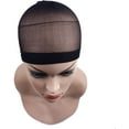 thumbnail image 2 of 2 Pieces/Pack Wig Cap Hair Net for Weave Hairnets Wig Nets Stretch Mesh Cap for Making Wigs Free Size (Color : Beige, Size : One Size), 2 of 5