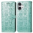 thumbnail image 3 of Funda Cartera FOXDOCK para iPhone 16 Plus , Flip PU con Relieve de Gatos y Perros, Tarjetero y Soporte, 3 of 6