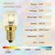 thumbnail image 2 of Set of 10 Salt Bulb 25W E14 T22, Warm White Incandescent 2700K, 160LM, AC 230V, Oven Bulb 25w 300, For Oven, Fridge, Salt Lamp, Grill Ovens, 2 of 5