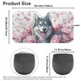 thumbnail image 4 of Yuyamidu Husky Car Sun Shade Windshield Pink Flower Front Windshield Sunshade for Car SUV Van Big Sedan Automotive Sun Visor Car Protector Accessories, 4 of 7