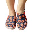 thumbnail image 7 of Womens Halloween Print Slip On Canvas Shoes Round Toe Flat Low Top Holiday Casual Walking Loafers Orange 37, 7 of 7