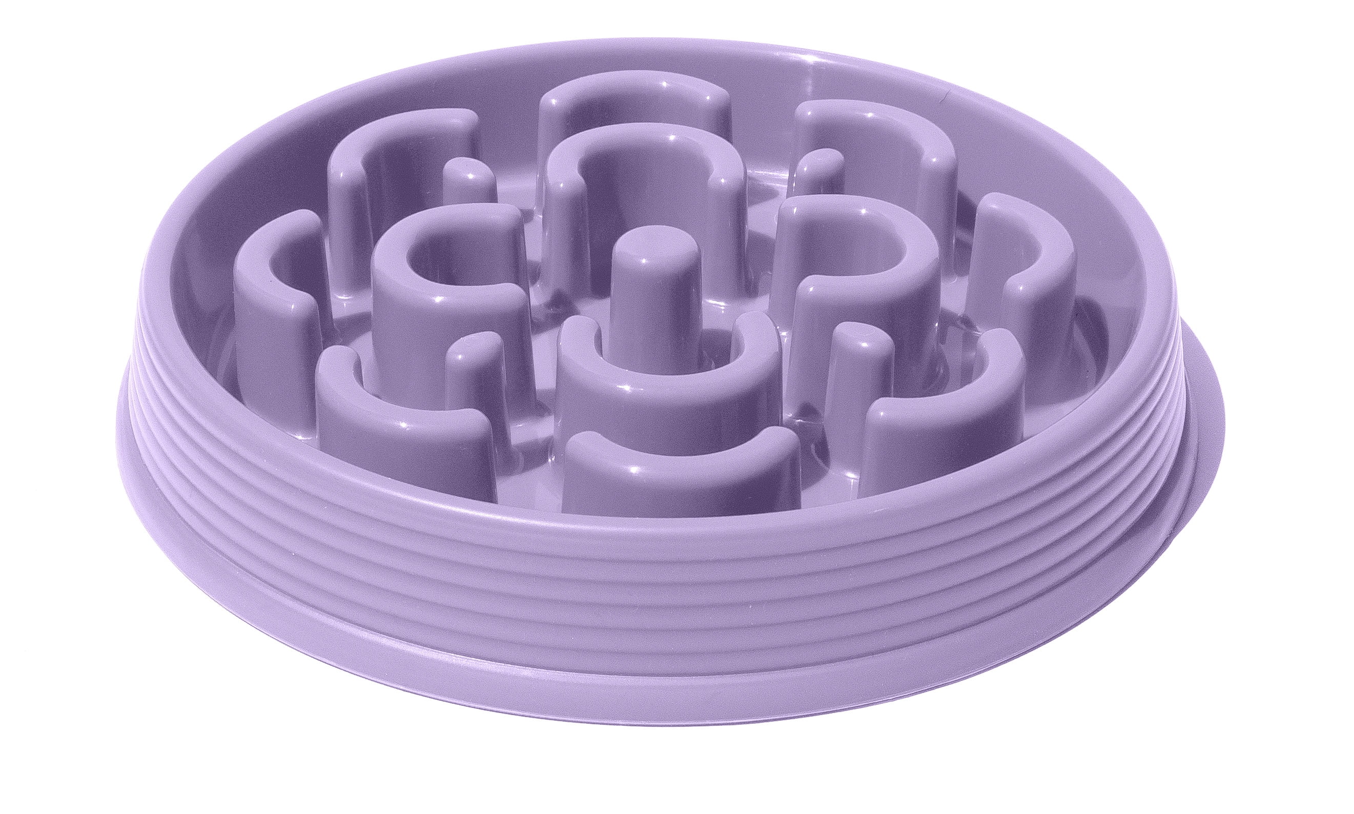 Slow Chow Medallion Polypropylene Slow Feeder - Large - 7 Cups - Lilac
