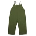 thumbnail image 2 of Kids Jumpsuit Casual Sleeveless Plain Color Overalls Spaghetti Strap Romper Long Pants with Pockets Overalls for Teen Girls 6-7 Years, 2 of 6
