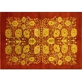 thumbnail image 1 of Ahgly Company Machine Washable Indoor Rectangle Oriental Yellow Industrial Area Rugs, 3' x 5', 1 of 4
