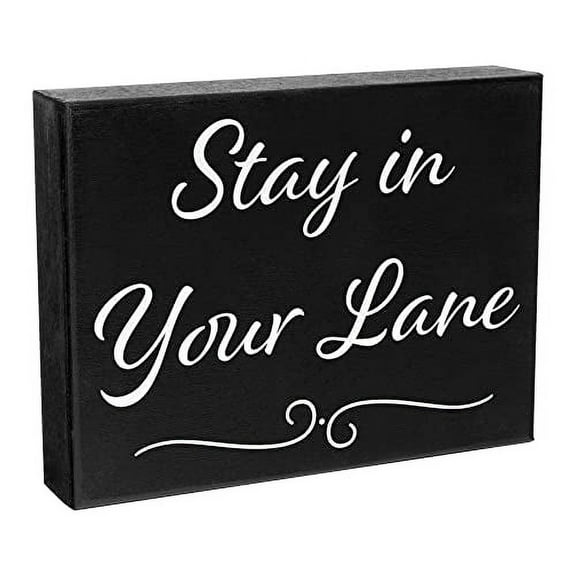 JennyGems Stay in Your Lane Sign, Funny Office Humor Decor, Funny Office Gifts, Coworker Gifts, Novelty Gifts