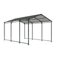 thumbnail image 7 of Metal Carport 10 ×15 FT Heavy Duty with Galvanized Steel Roof, Metal Garage Canopy with Galvanized Steel Roof & Frame, Car Tent Outdoor Storage Shed for Car, Boats and Truck, Gray, 7 of 7