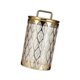 thumbnail image 4 of Jar de frasco decorativo contenedor de almacenamiento de alimentos con tapa de té té de azúcar de té tanister de alimentos sellados para decoración L Patrón cuadrado, 4 of 8