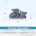 thumbnail image 2 of Statue Commémorative Ange Chat, Cadeaux pour Animaux de Compagnie, Statue Commémorative Ange Chat, Pierre Tombale Chat, Statue Commémorative Ange Chat, Tombes pour Animaux de Compagnie, 2 of 5