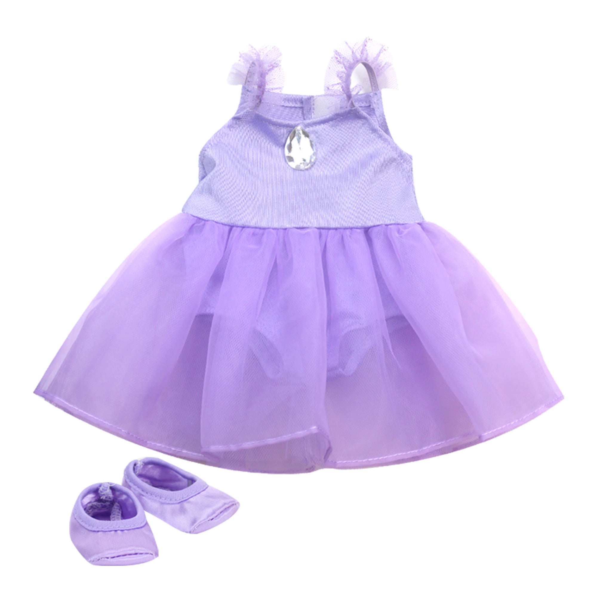 Sophia’s Ballet Outfit with Satin Slippers for 18” Dolls, Lavender