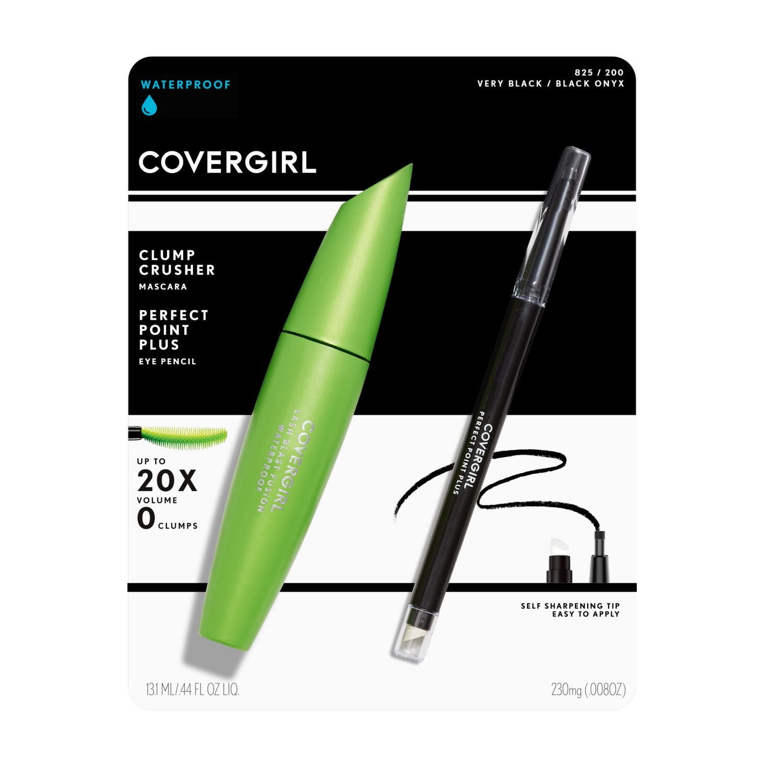COVERGIRL Lashblast Clump Crusher Mascara & Perfect Point plus Eyeliner, Duo Pack