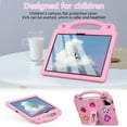 thumbnail image 5 of Dteck Kids Case for Onn 11 inch Tablet Pro 2024 (100146660 ) Shockproof EVA Foam Case Handle Kickstand Kids Friendly Cover for Walmart Onn 11 inch Tablet Pro 2024 ,Pink, 5 of 8