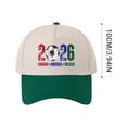 thumbnail image 5 of USA CAN MEX 2026 Host Soccer Cap - Washed Cotton Adjustable Hat For Men Women Sports Fans, 5 of 5