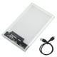 thumbnail image 1 of Caja SSD transparente 2,5 pulgadas puerto serie SATA USB 3,0 caja de disco duro móvil de alta velocidad, 1 of 8
