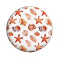 thumbnail image 4 of Spare Tire Cover, Conch Starfish Shells Wheel Cover Tire Covers For Trailers Car Truck Camper Universal Tire Covering Fits Diameter14"-17", 4 of 4