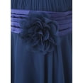 thumbnail image 5 of YONGHS Kids Girls Halter Neck High Low Wedding Bridesmaid Dress A Navy Blue 12, 5 of 7