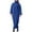 Blue, variant on Women's Sweaters Turtleneck Sweaters Dress Fall Winter Solid Color Loose Fit Knit Elegant Dresses Cable Knit Sweater Women Blue XL