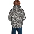 thumbnail image 3 of Bingfone Bicycles Parts Pattern Youth Classic Hoodies Soft Hooded Pullover Sweatshirts for Girls and Boys, 3 of 6