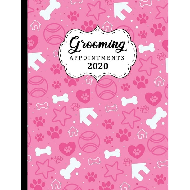 Grooming Appointments 2020 8.5" X 11" 4 column hourly appointment
