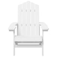 thumbnail image 2 of vidaXL Chaises de Jardin Adirondack avec Table HDPE Blanc, 2 of 4