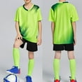 thumbnail image 4 of Hienoo Boys Football Tracksuit Quick Dry Short Sleeve T Shirt and Shorts Outfits, 4 of 4