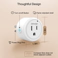 thumbnail image 2 of GHome Smart Plug, WiFi Smart Plugs Work with Alexa and Google Home, Smart Outlet Timer with APP Remote Control, 2.4GHz Wi-Fi Only, No Hub Required, E, 2 of 9