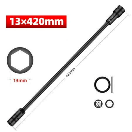 

H8-14 420mm Extra long Hex Socket for Electric Wrench Automotive car Repair Tool